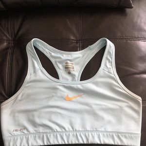 Large Light Blue Nike Sports Bra